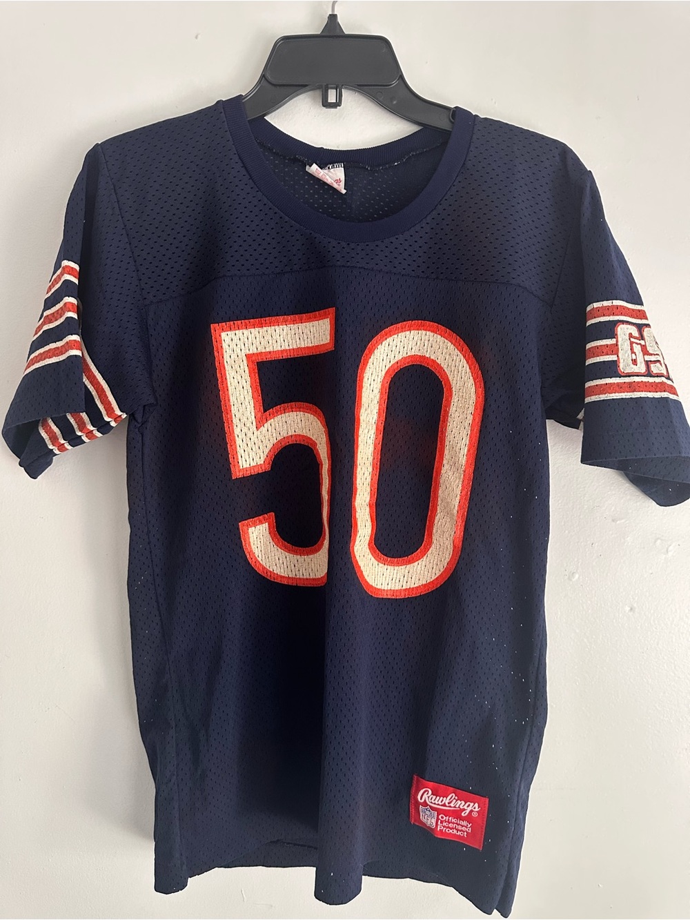 Vintage 80s Rawlings Chicago Bears Mike Singletary 50 Jersey Adult S